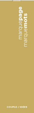 Carnet MARQUE-PAGE Ocre | www.coupledidees.com
