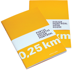 Yellow light KM notebook | Press kit for Design Montréal Open House 2013 | www.coupledidees.com
